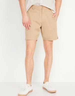 Slim Chino Shorts -- 7-inch inseam beige