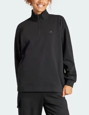 Adidas ALL SZN Fleece Quarter-Zip Sweatshirt