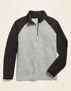 Breathe ON 1/4-Zip Performance Top for Boys gray