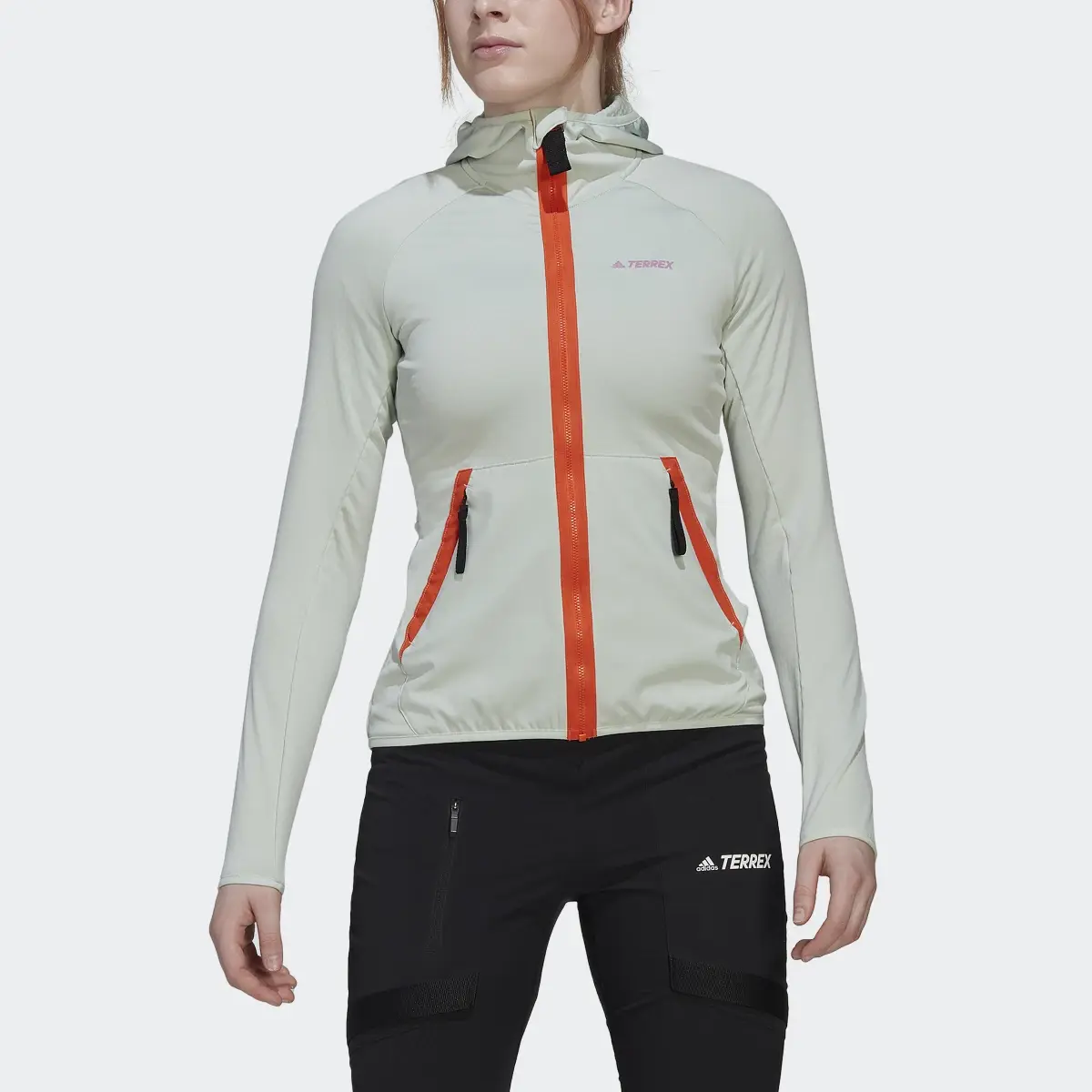 Adidas Veste de randonnée légère à capuche Terrex Tech Flooce. 1