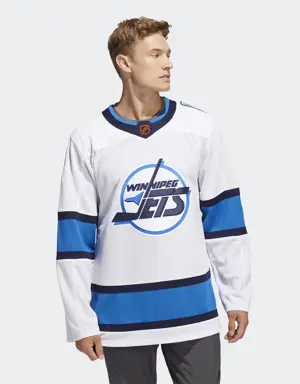 Jets Authentic Reverse Retro Wordmark Jersey