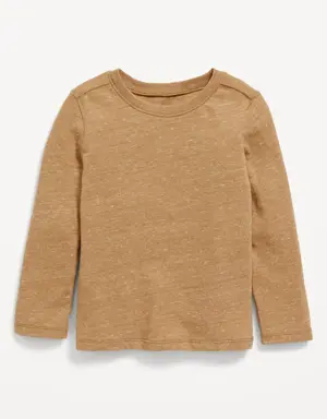 Unisex Long-Sleeve Slub-Knit T-Shirt for Toddler yellow