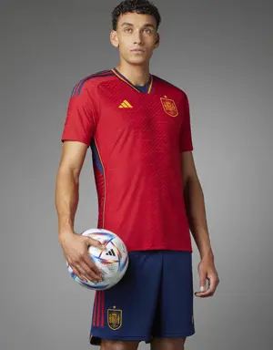 Spain 22 Home Authentic Jersey