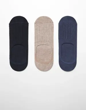 Çizgili tasarımlı 3’lü çorap paketi