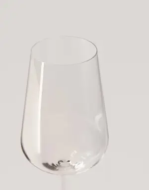Glass red wine goblet