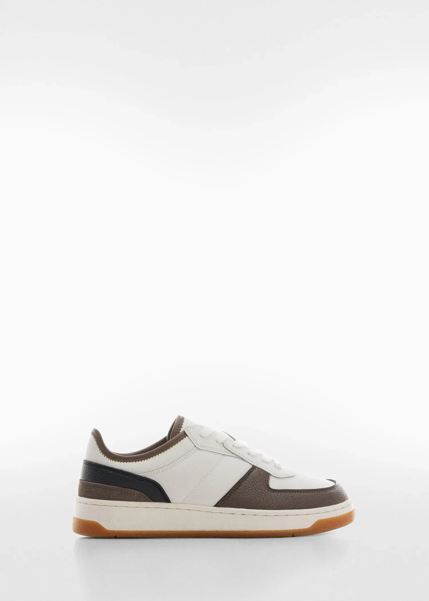Mango Combined leather sneakers. 1