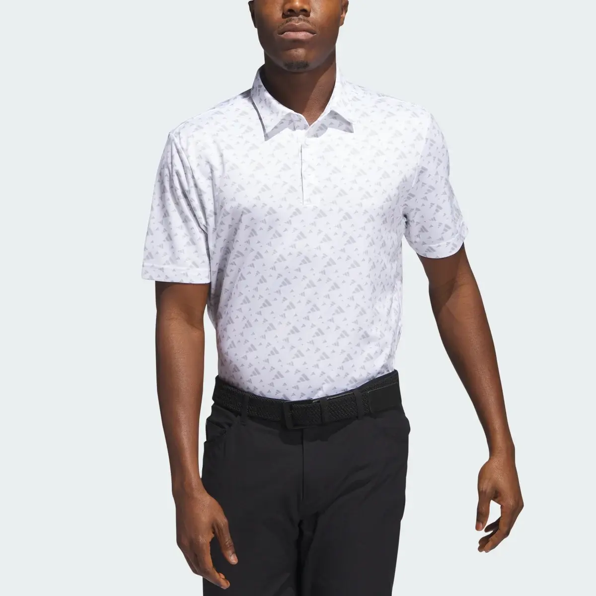 Adidas Core Allover Print Polo Shirt. 1