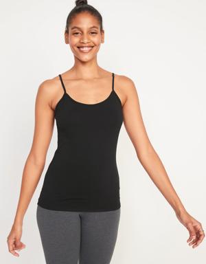 First-Layer Cami Tank Top black