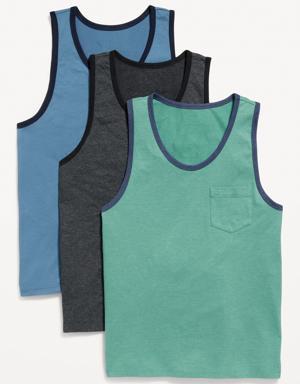 Old Navy Classic Pocket Tank Top 3-Pack for Men green