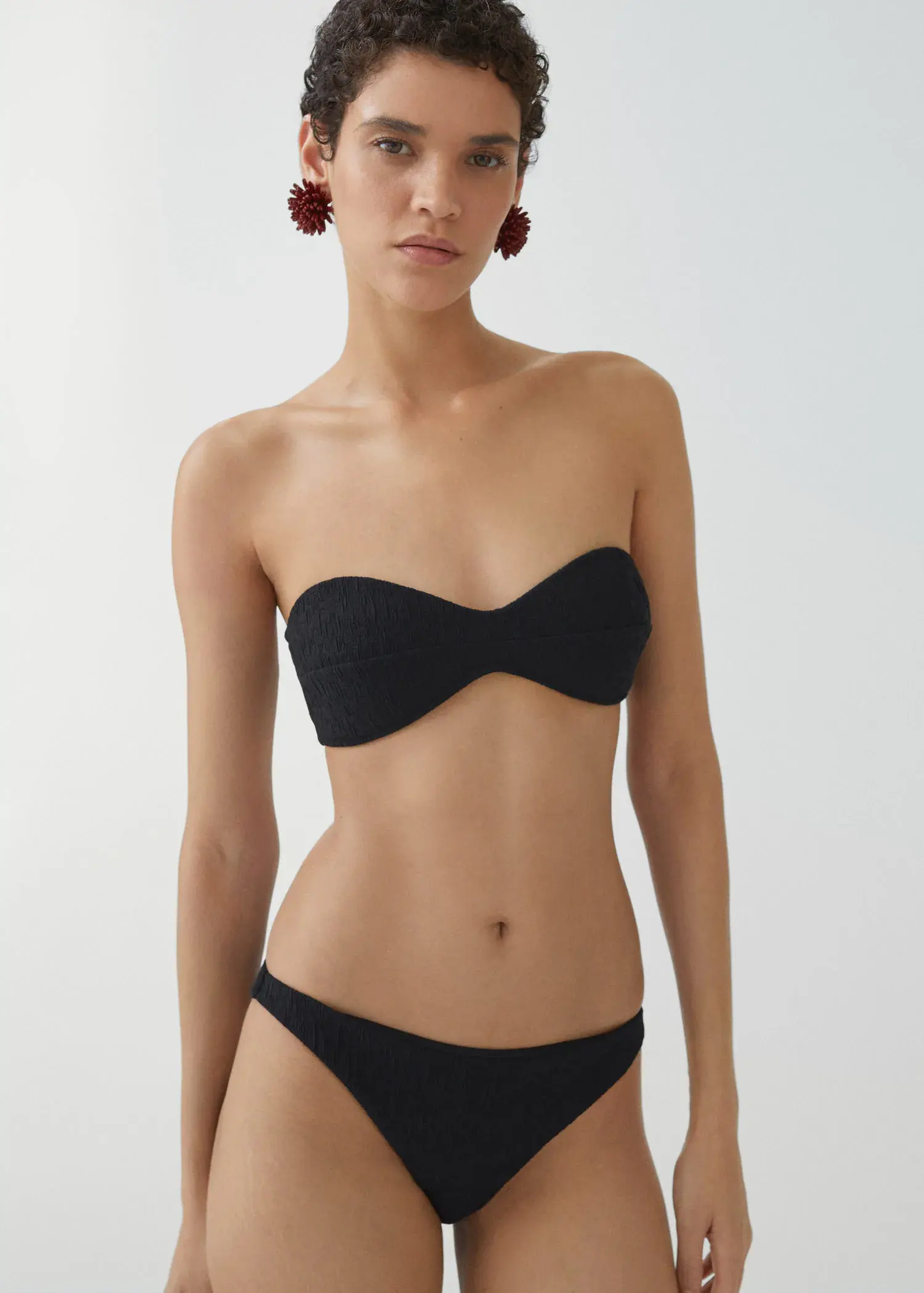 Mango Culotte bikini classique texturée. 2