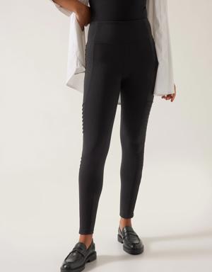 Athleta Delancey Moto Tight black