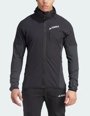 Veste coupe-vent à capuche en molleton Terrex Techrock