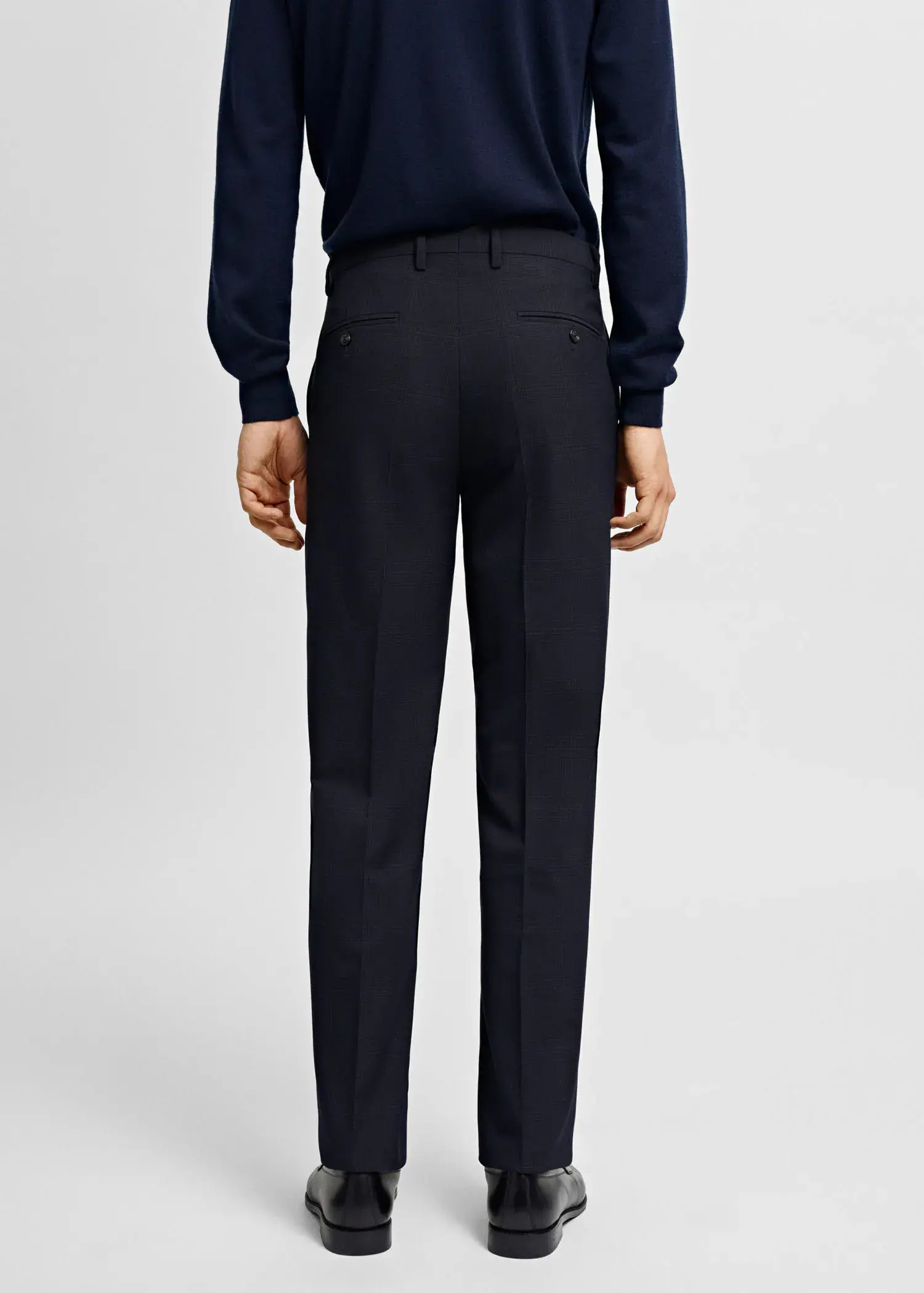 Mango Stretch fabric super slim-fit suit trousers. 3