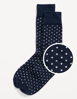 Printed Novelty Statement Socks for Men blue