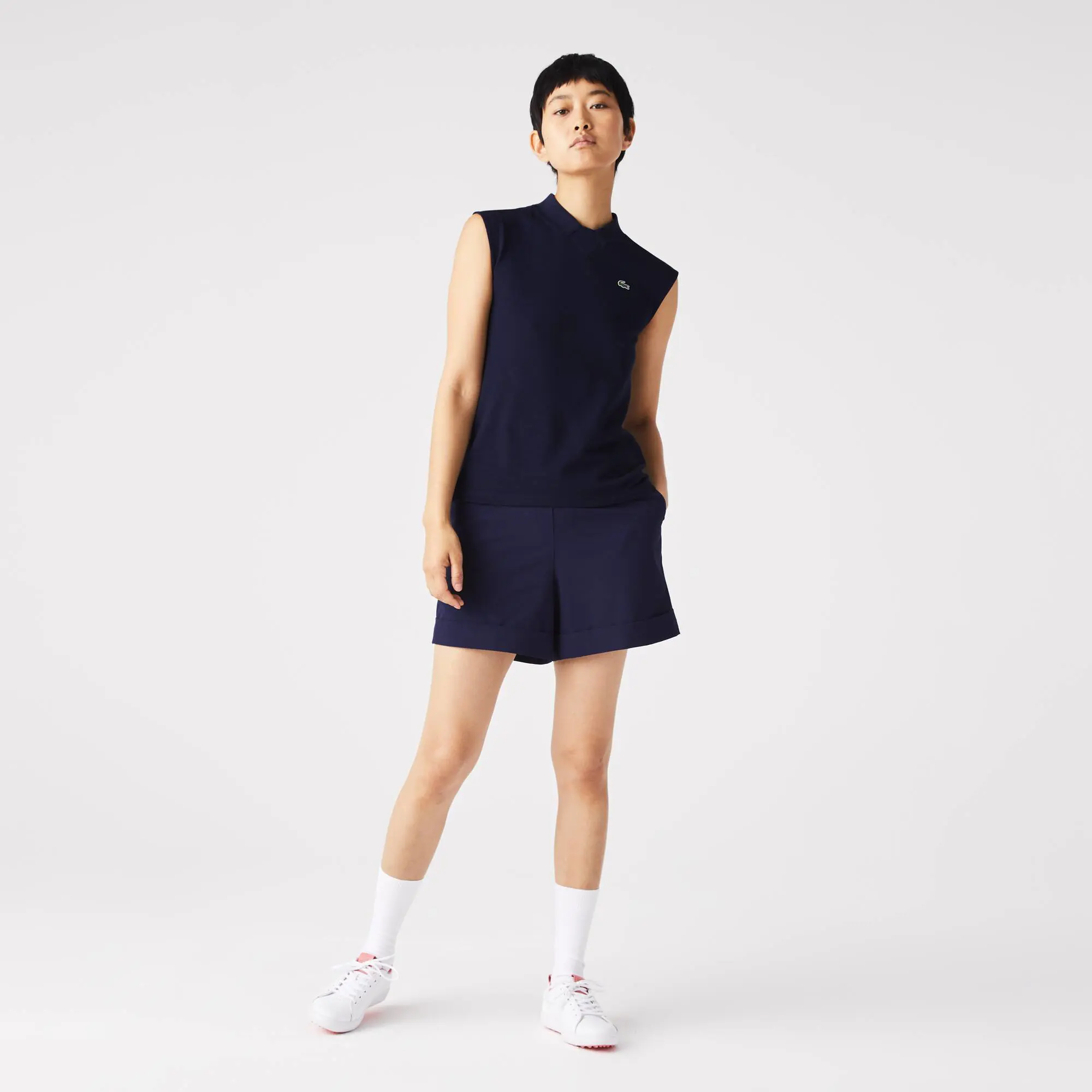 Lacoste Damen LACOSTE SPORT Golf-Bermudas aus Taft mit Stretch. 1