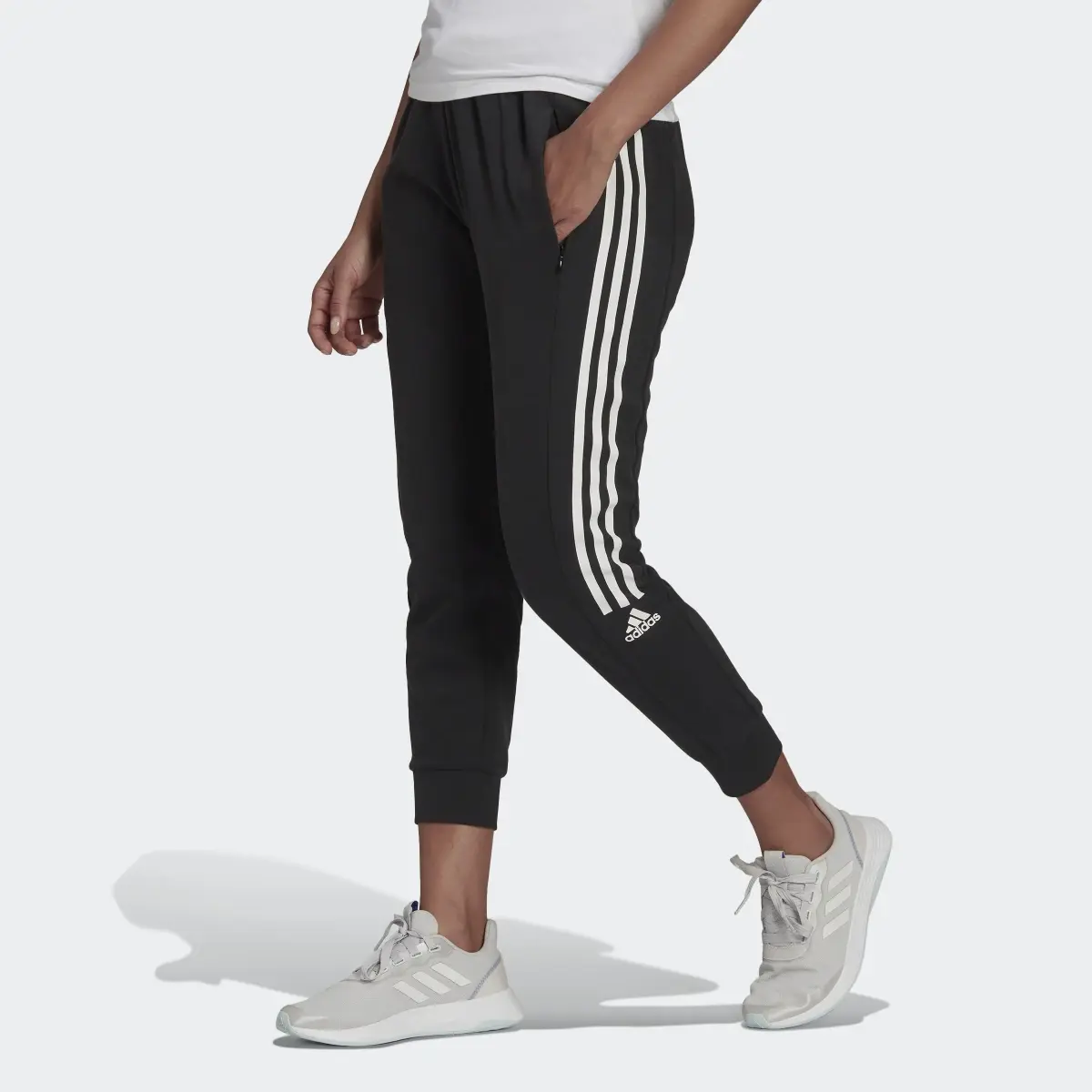 Adidas AEROREADY Made for Training Cotton-Touch Joggers. 1