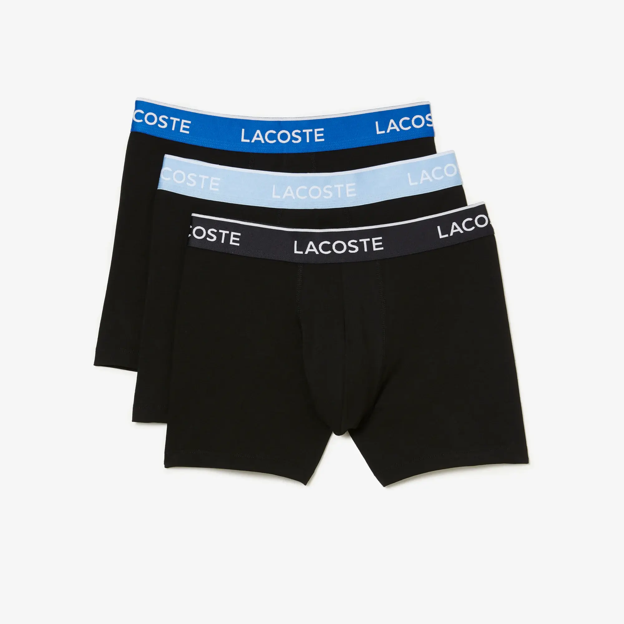 Lacoste Men’s Long Cotton Boxer Brief 3-Pack. 2