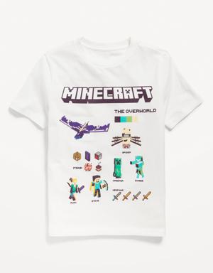 Minecraft™ Gender-Neutral Graphic T-Shirt for Kids white