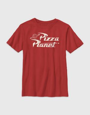 Kids Toy Story Vintage Pizza Tee red