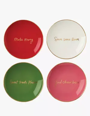 Be Jolly Tidbit Plate Set