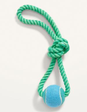 Rope & Ball Tug Toy for Dogs green