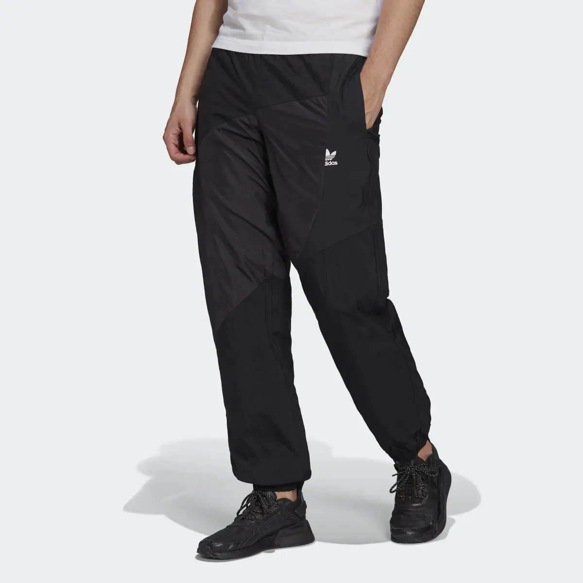 Adidas Adicolor Fabric Block Full Woven Track Pants. 1