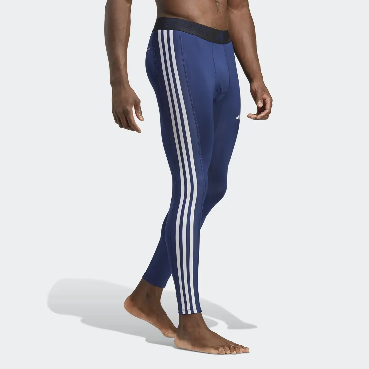Adidas Leggings lunghi da allenamento Techfit 3-Stripes. 3