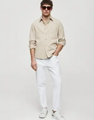 Regular-fit overshirt with pocket