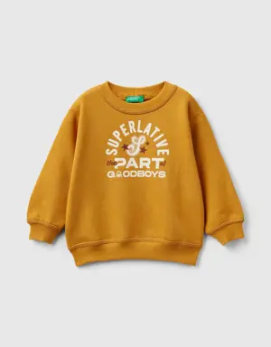 pullover sweatshirt with print