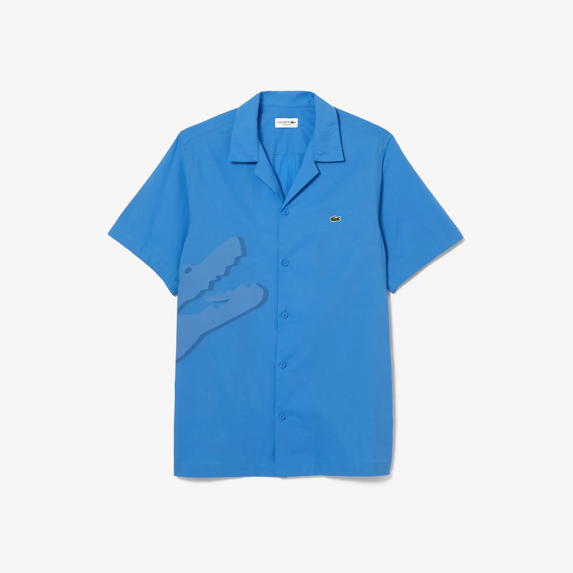 Lacoste Camisa para hombre en gasa de algodón con diseño de cocodrilo. 2