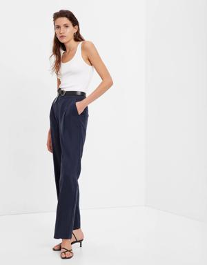 Gap High Rise SoftSuit Trousers blue