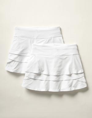 Girl Swing Skort 2-Pack white