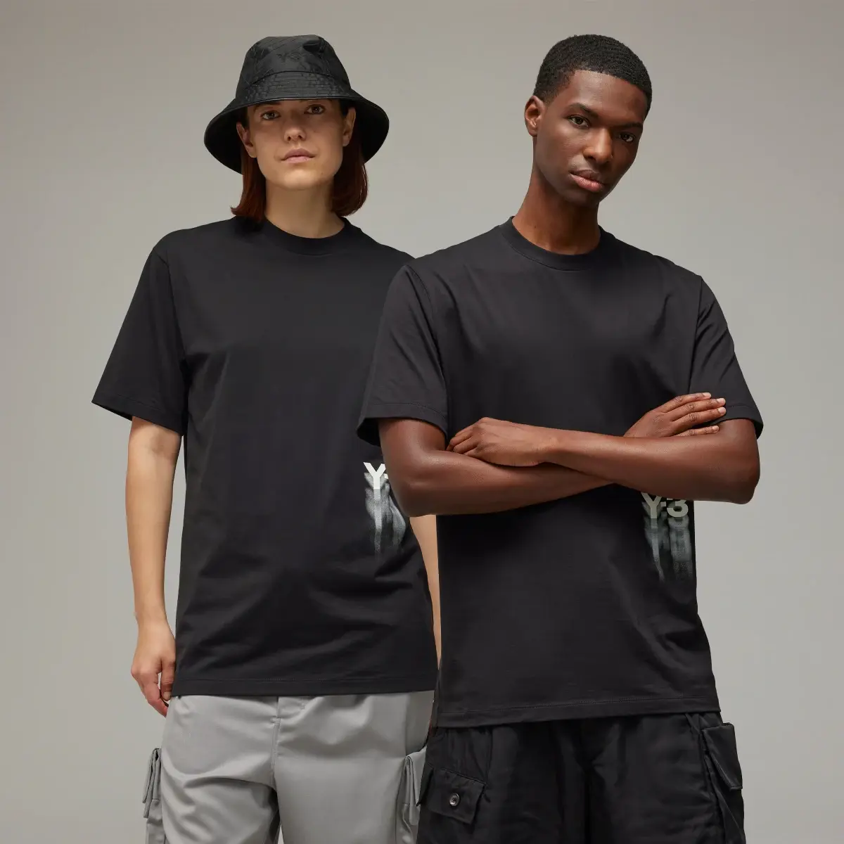 Adidas Y-3 Graphic Short Sleeve T-Shirt. 1