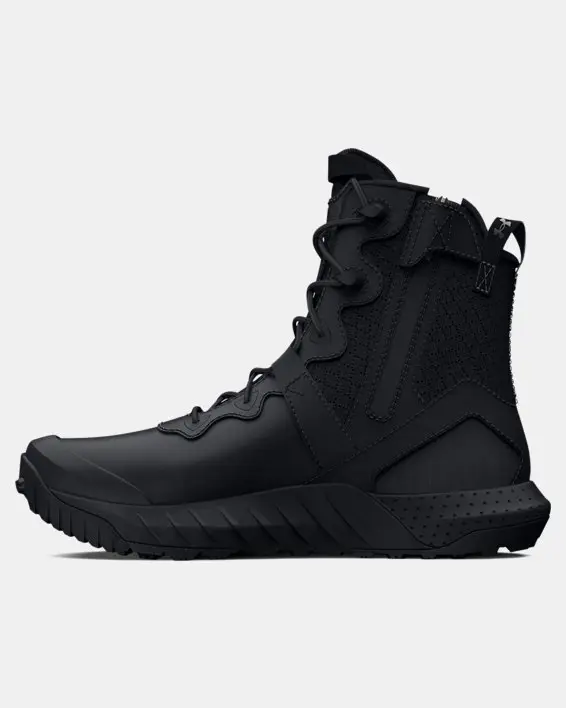Under Armour Men's UA Micro G® Valsetz Leather Waterproof Zip Tactical Boots. 2