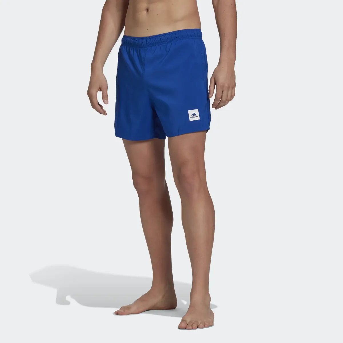 Adidas Short Length Solid Swim Shorts. 1