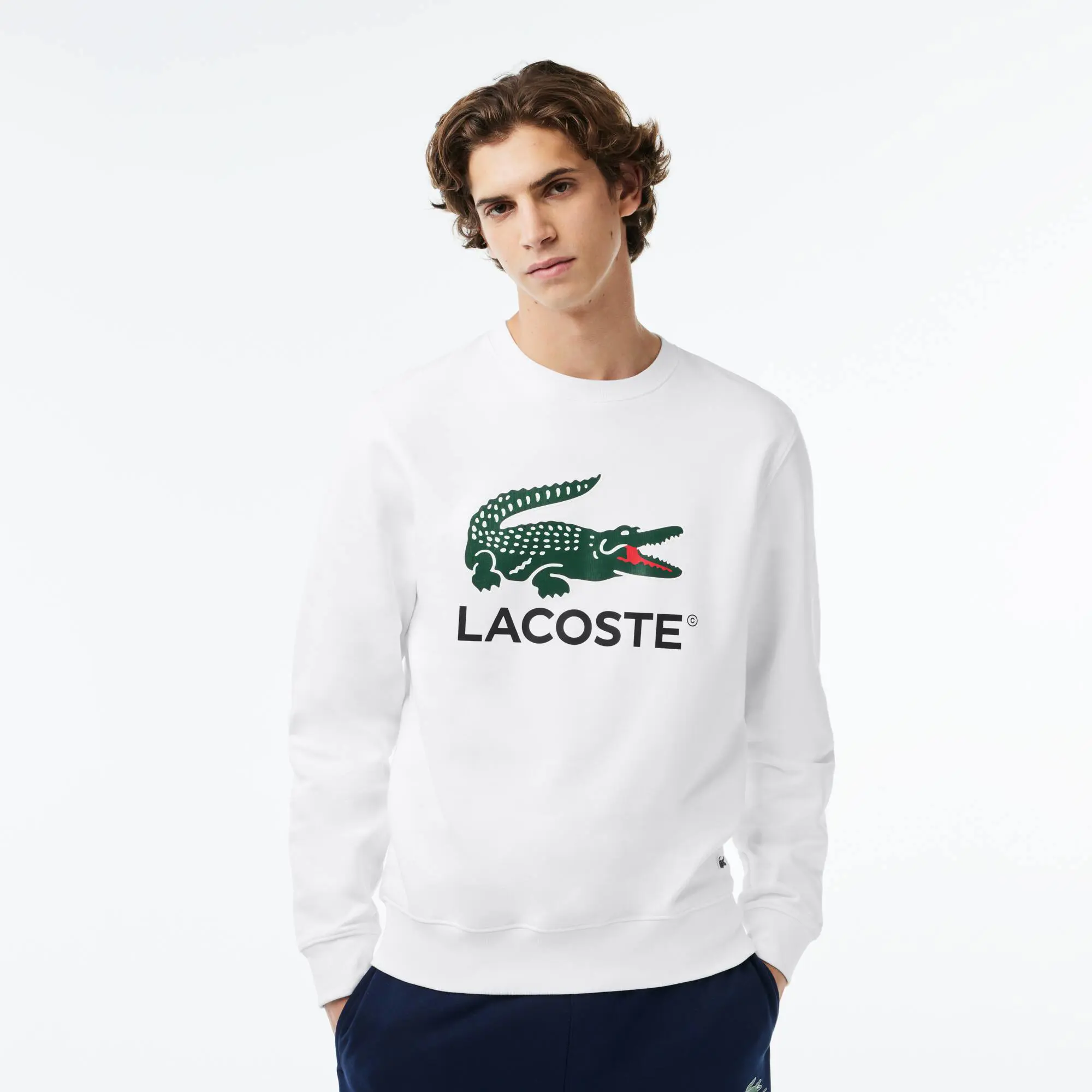 Lacoste Sweatshirt aus Baumwollfleece. 1