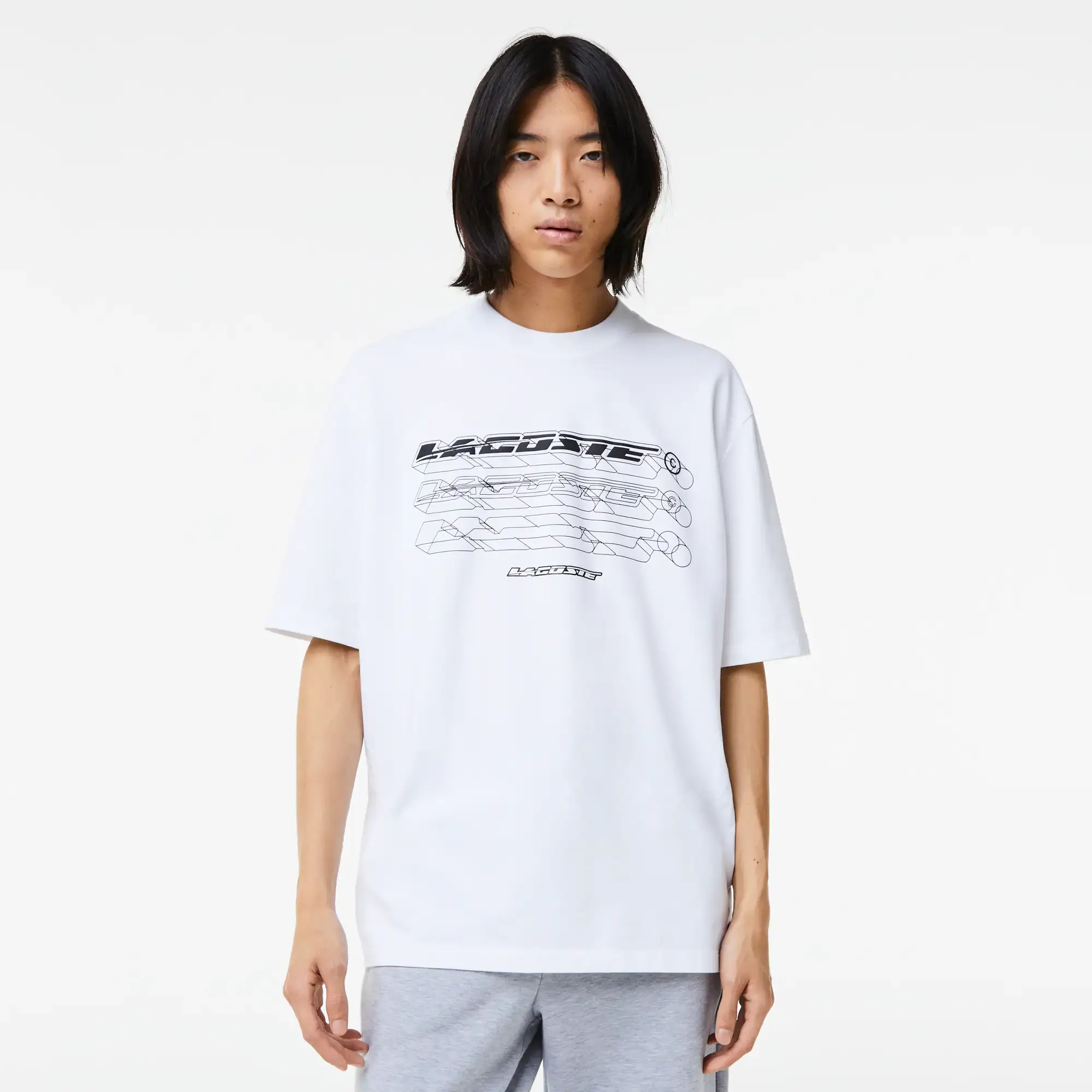 Lacoste Men’s Loose Fit Organic Cotton Piqué T-Shirt. 1