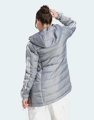 Adidas Essentials 3-Stripes Light Down Hooded Parka. 3 Adidas Essentials 3-Stripes Light Down Hooded Parka. 3