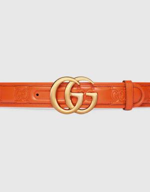 GG Marmont Matelassé wide belt