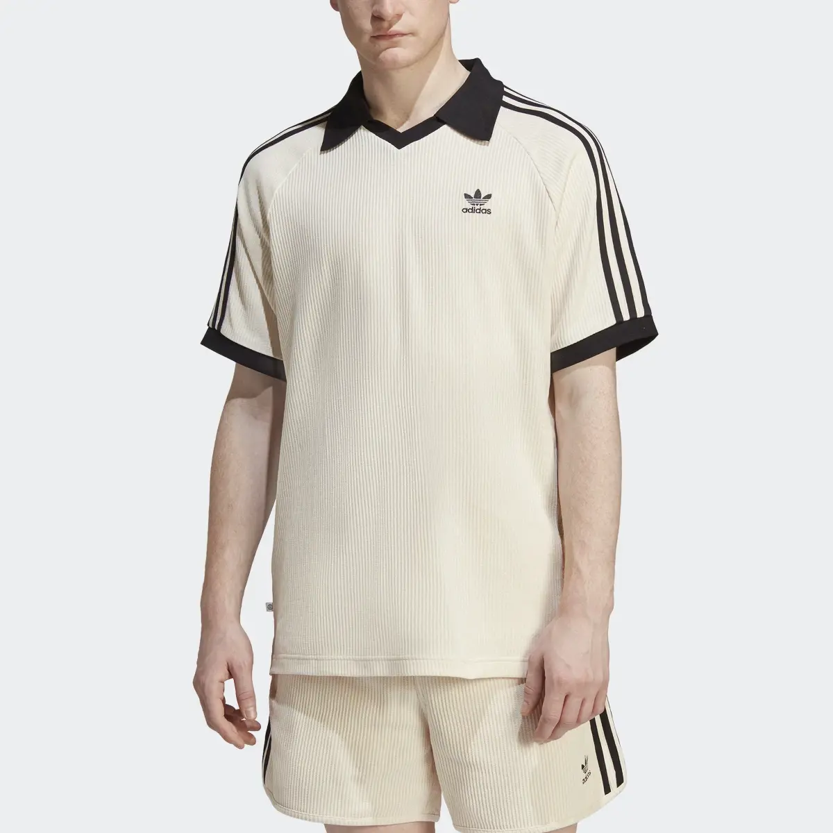 Adidas Adicolor Classics Waffle Polo Shirt. 1