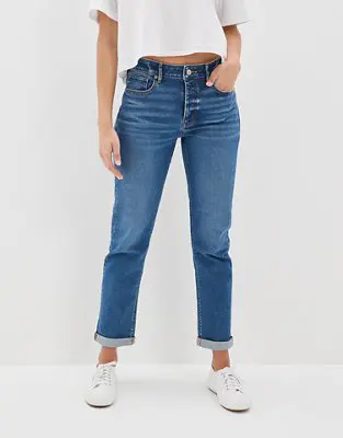 American Eagle Stretch Low-Rise Tomgirl Jean. 1