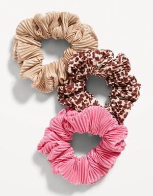 Hair Scrunchie 3-Pack for Women pink