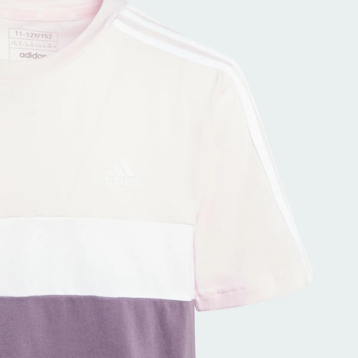 Adidas T-shirt coton Tiberio 3 bandes Colorblock Enfants. 3