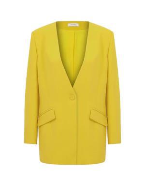 Sunflower Double Breasted Yellow Women's Jacket