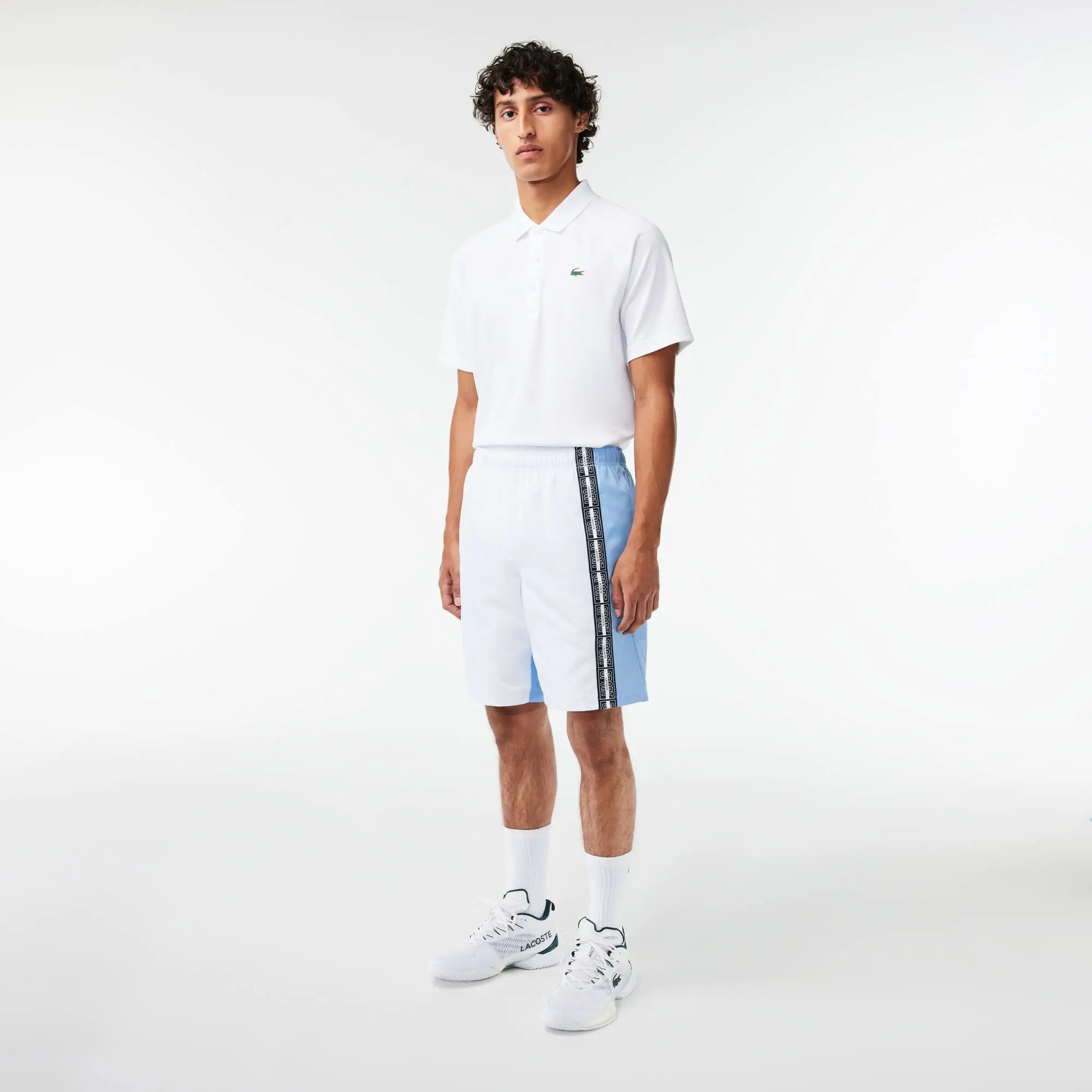Lacoste Tennis-Shorts aus recyceltem Gewebe. 1