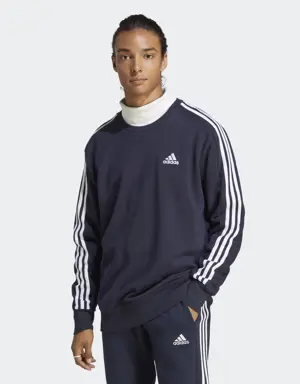 Adidas Essentials French Terry 3-Stripes Sweatshirt. 2