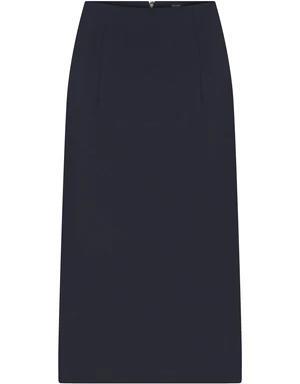 High Waist Navy Blue Pencil Skirt