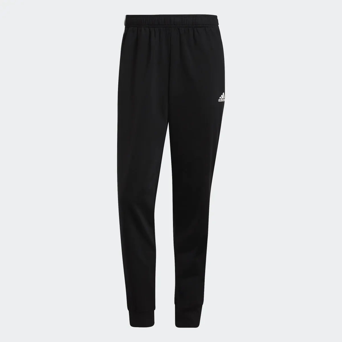 Adidas Essentials Warm-Up Tapered 3-Stripes Tracksuit Bottoms. 1