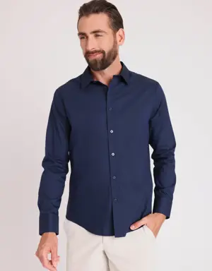 Stay Cool Poplin Long Sleeve Shirt Standard Fit