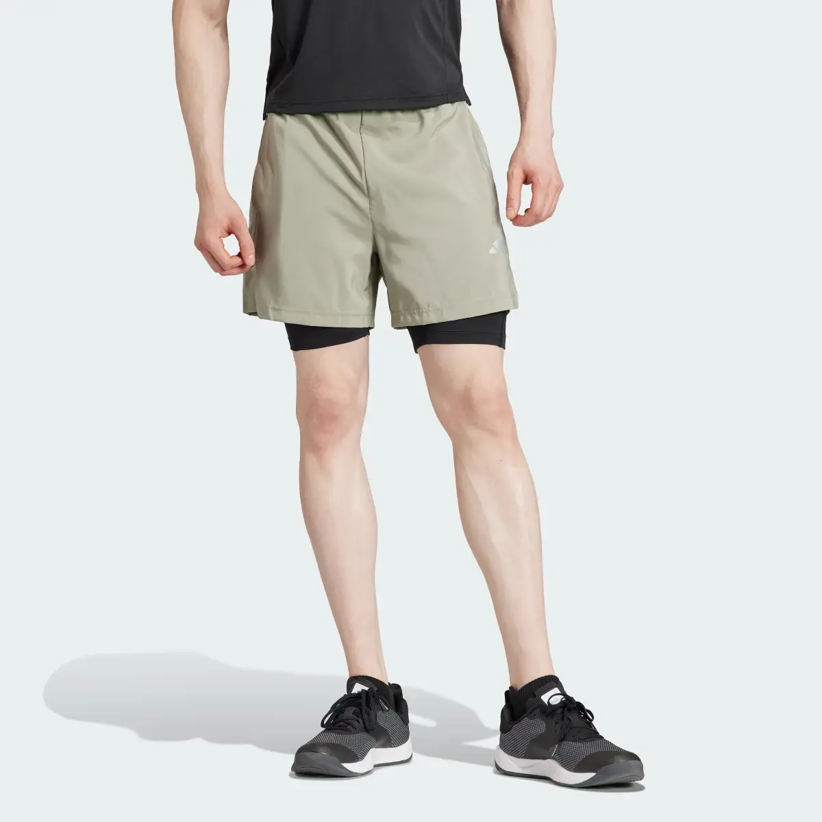 Adidas Gym+ Training 2-in-1 Shorts. 1